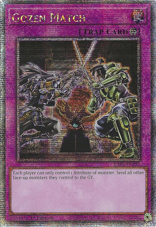 Gozen Match [RA04-EN134] Quarter Century Secret Rare | Black Swamp Games
