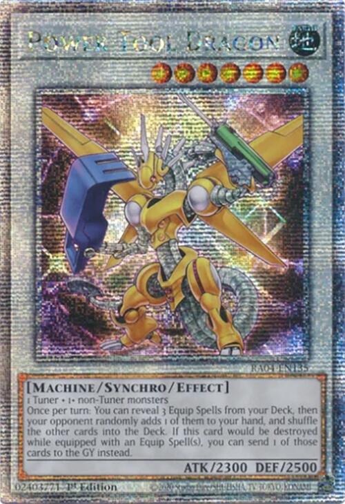 Power Tool Dragon [RA04-EN135] Quarter Century Secret Rare | Black Swamp Games
