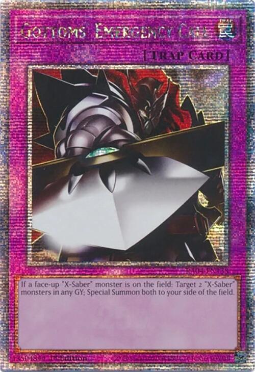 Gottoms' Emergency Call [RA04-EN138] Quarter Century Secret Rare | Black Swamp Games