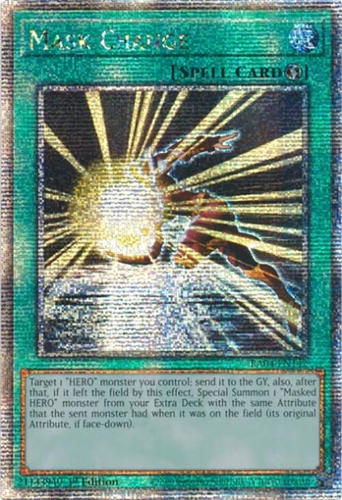 Mask Change [RA04-EN142] Quarter Century Secret Rare | Black Swamp Games