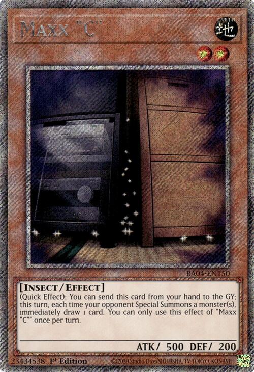 Maxx "C" [RA04-EN150] Platinum Secret Rare | Black Swamp Games