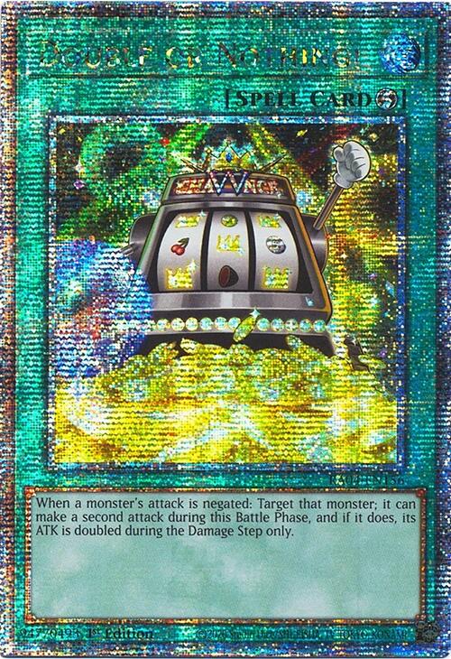Double or Nothing! [RA04-EN156] Quarter Century Secret Rare | Black Swamp Games