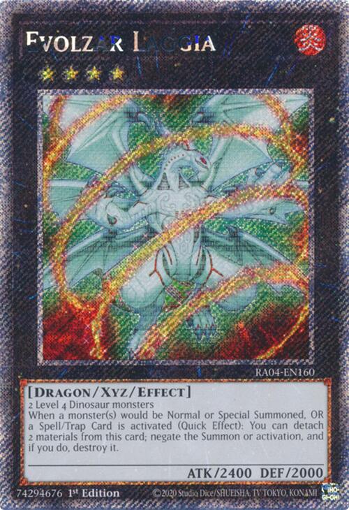 Evolzar Laggia [RA04-EN160] Platinum Secret Rare | Black Swamp Games