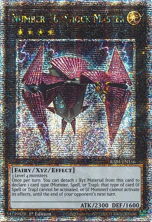 Number 16: Shock Master [RA04-EN166] Quarter Century Secret Rare | Black Swamp Games