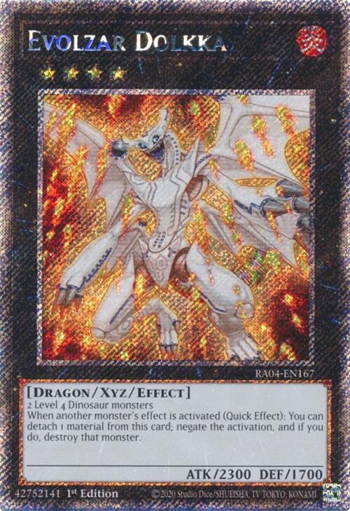 Evolzar Dolkka [RA04-EN167] Platinum Secret Rare | Black Swamp Games