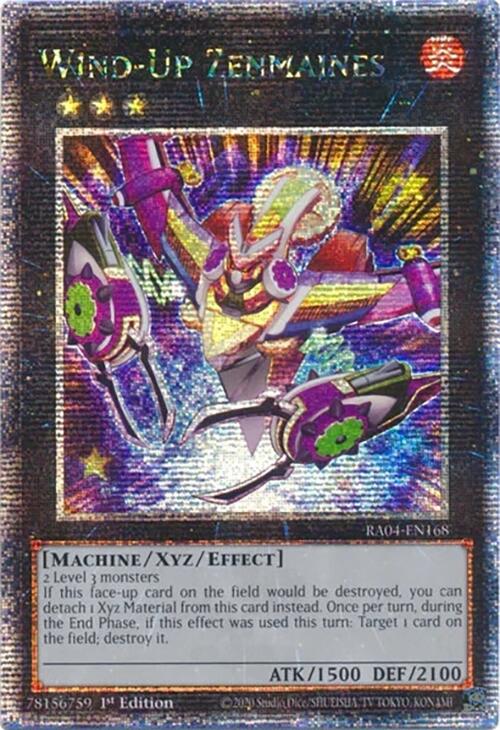 Wind-Up Zenmaines [RA04-EN168] Quarter Century Secret Rare | Black Swamp Games