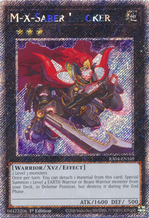 M-X-Saber Invoker [RA04-EN169] Platinum Secret Rare | Black Swamp Games