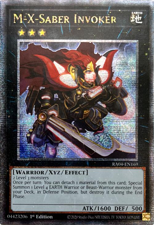 M-X-Saber Invoker [RA04-EN169] Quarter Century Secret Rare | Black Swamp Games
