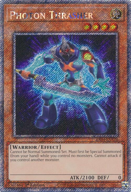 Photon Thrasher [RA04-EN170] Platinum Secret Rare | Black Swamp Games