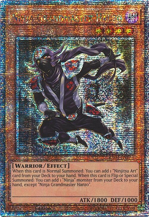 Ninja Grandmaster Hanzo [RA04-EN173] Quarter Century Secret Rare | Black Swamp Games
