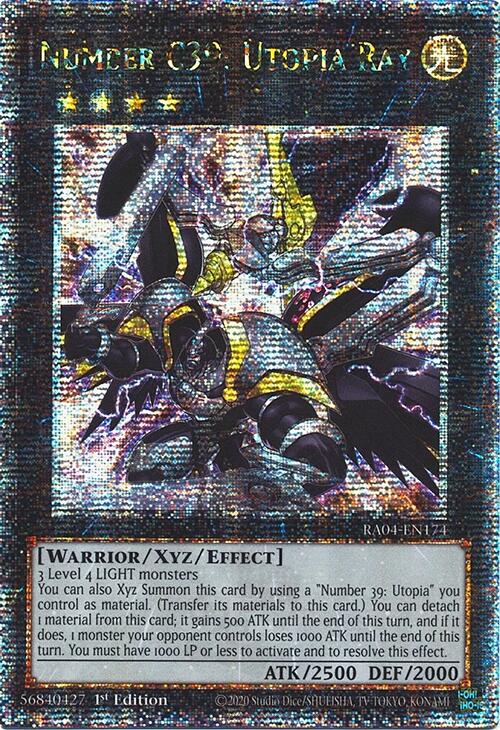 Number C39: Utopia Ray [RA04-EN174] Quarter Century Secret Rare | Black Swamp Games
