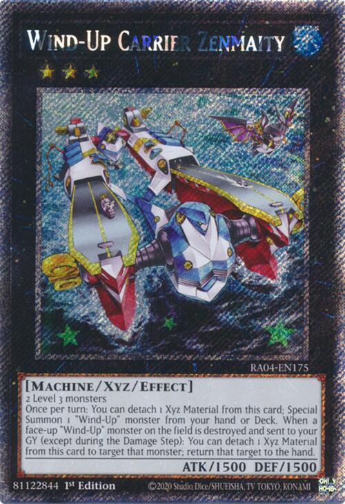 Wind-Up Carrier Zenmaity [RA04-EN175] Platinum Secret Rare | Black Swamp Games