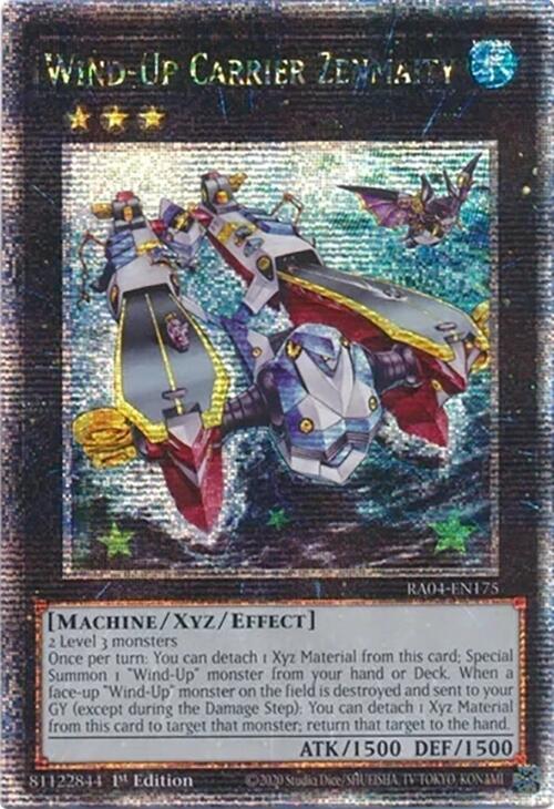 Wind-Up Carrier Zenmaity [RA04-EN175] Quarter Century Secret Rare | Black Swamp Games