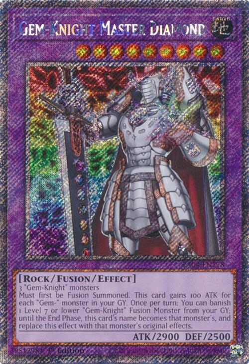 Gem-Knight Master Diamond [RA04-EN178] Platinum Secret Rare | Black Swamp Games