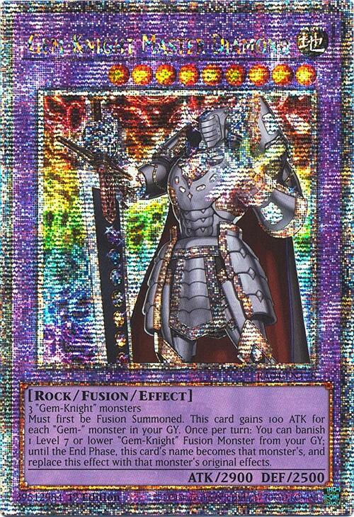 Gem-Knight Master Diamond [RA04-EN178] Quarter Century Secret Rare | Black Swamp Games
