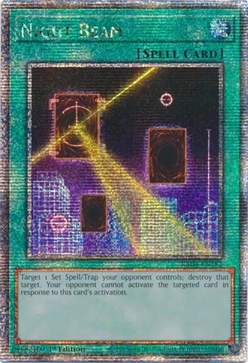Night Beam [RA04-EN182] Quarter Century Secret Rare | Black Swamp Games