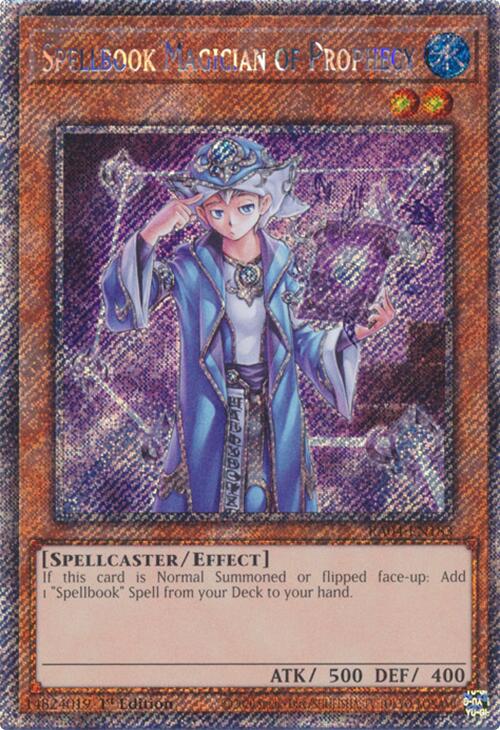 Spellbook Magician of Prophecy [RA04-EN183] Platinum Secret Rare | Black Swamp Games