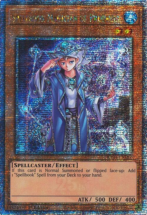 Spellbook Magician of Prophecy [RA04-EN183] Quarter Century Secret Rare | Black Swamp Games