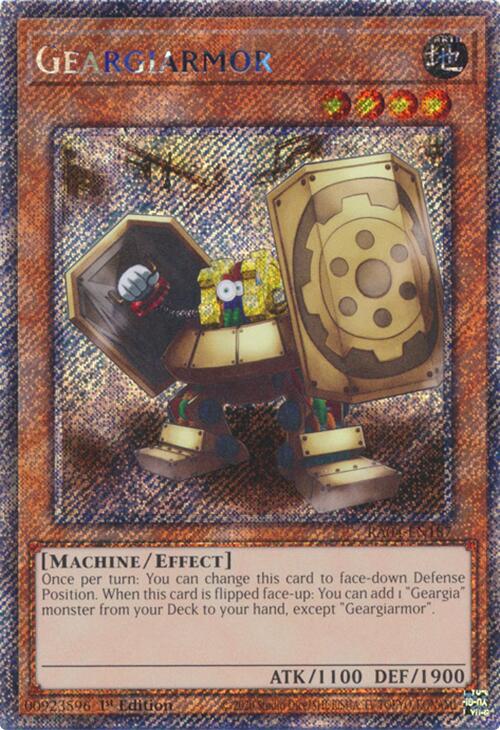 Geargiarmor [RA04-EN187] Platinum Secret Rare | Black Swamp Games