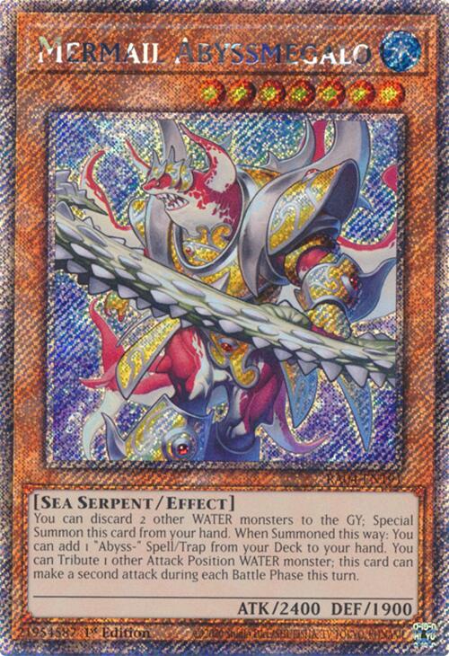 Mermail Abyssmegalo [RA04-EN191] Platinum Secret Rare | Black Swamp Games