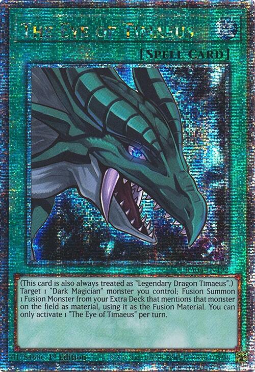 The Eye of Timaeus [RA04-EN192] Quarter Century Secret Rare | Black Swamp Games