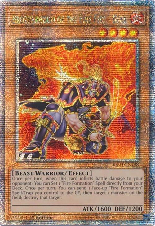 Brotherhood of the Fire Fist - Bear [RA04-EN198] Quarter Century Secret Rare | Black Swamp Games