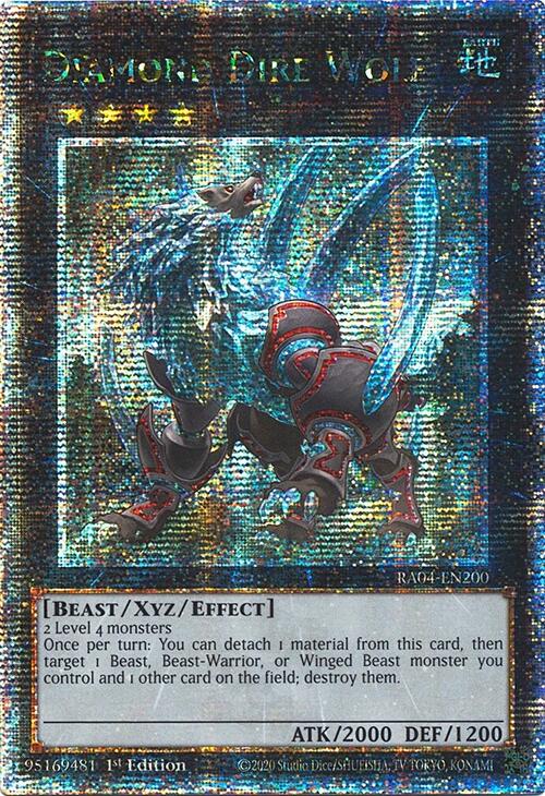 Diamond Dire Wolf [RA04-EN200] Quarter Century Secret Rare | Black Swamp Games