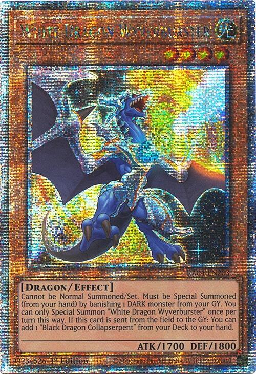 White Dragon Wyverburster [RA04-EN203] Quarter Century Secret Rare | Black Swamp Games