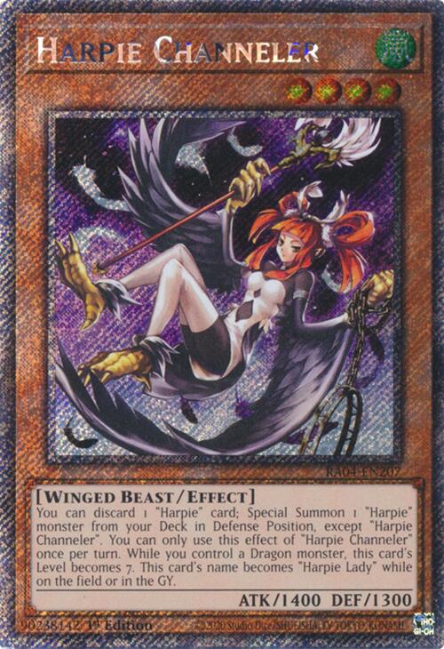 Harpie Channeler [RA04-EN207] Platinum Secret Rare | Black Swamp Games