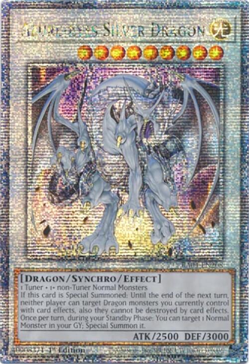 Azure-Eyes Silver Dragon [RA04-EN208] Quarter Century Secret Rare | Black Swamp Games