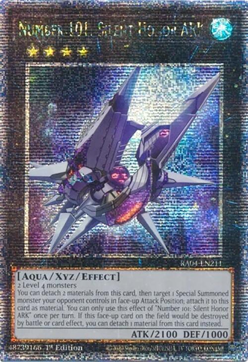 Number 101: Silent Honor ARK [RA04-EN211] Quarter Century Secret Rare | Black Swamp Games