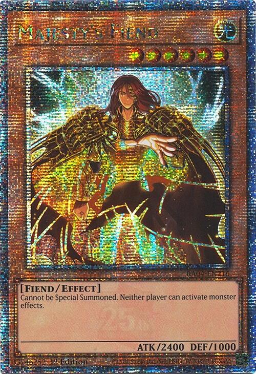 Majesty's Fiend [RA04-EN216] Quarter Century Secret Rare | Black Swamp Games