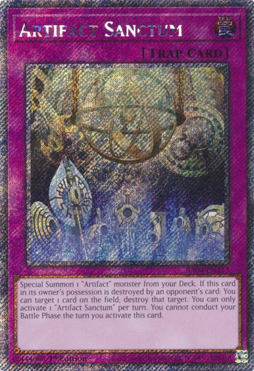 Artifact Sanctum [RA04-EN217] Platinum Secret Rare | Black Swamp Games