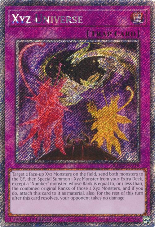 Xyz Universe [RA04-EN218] Platinum Secret Rare | Black Swamp Games