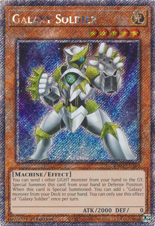 Galaxy Soldier [RA04-EN219] Platinum Secret Rare | Black Swamp Games