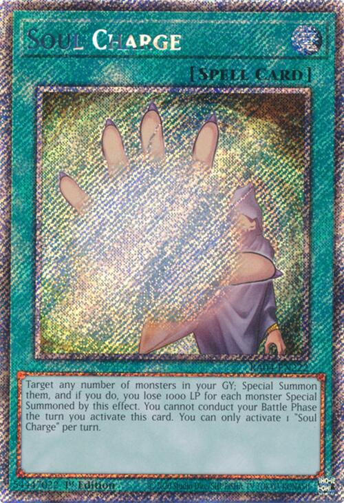 Soul Charge [RA04-EN222] Platinum Secret Rare | Black Swamp Games
