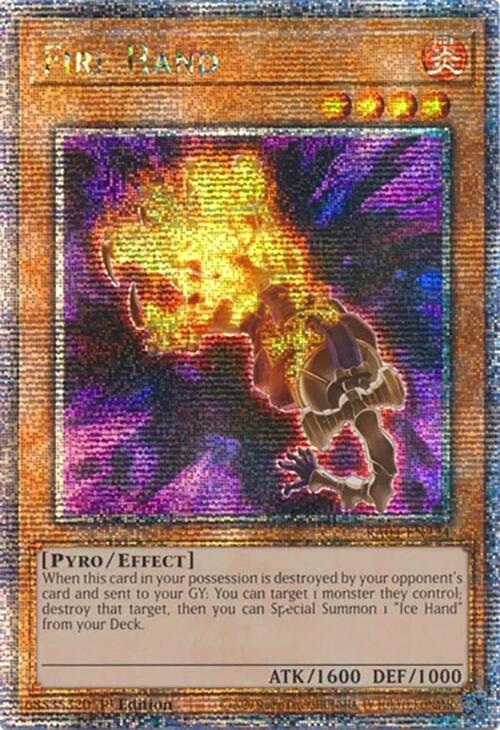 Fire Hand [RA04-EN224] Quarter Century Secret Rare | Black Swamp Games