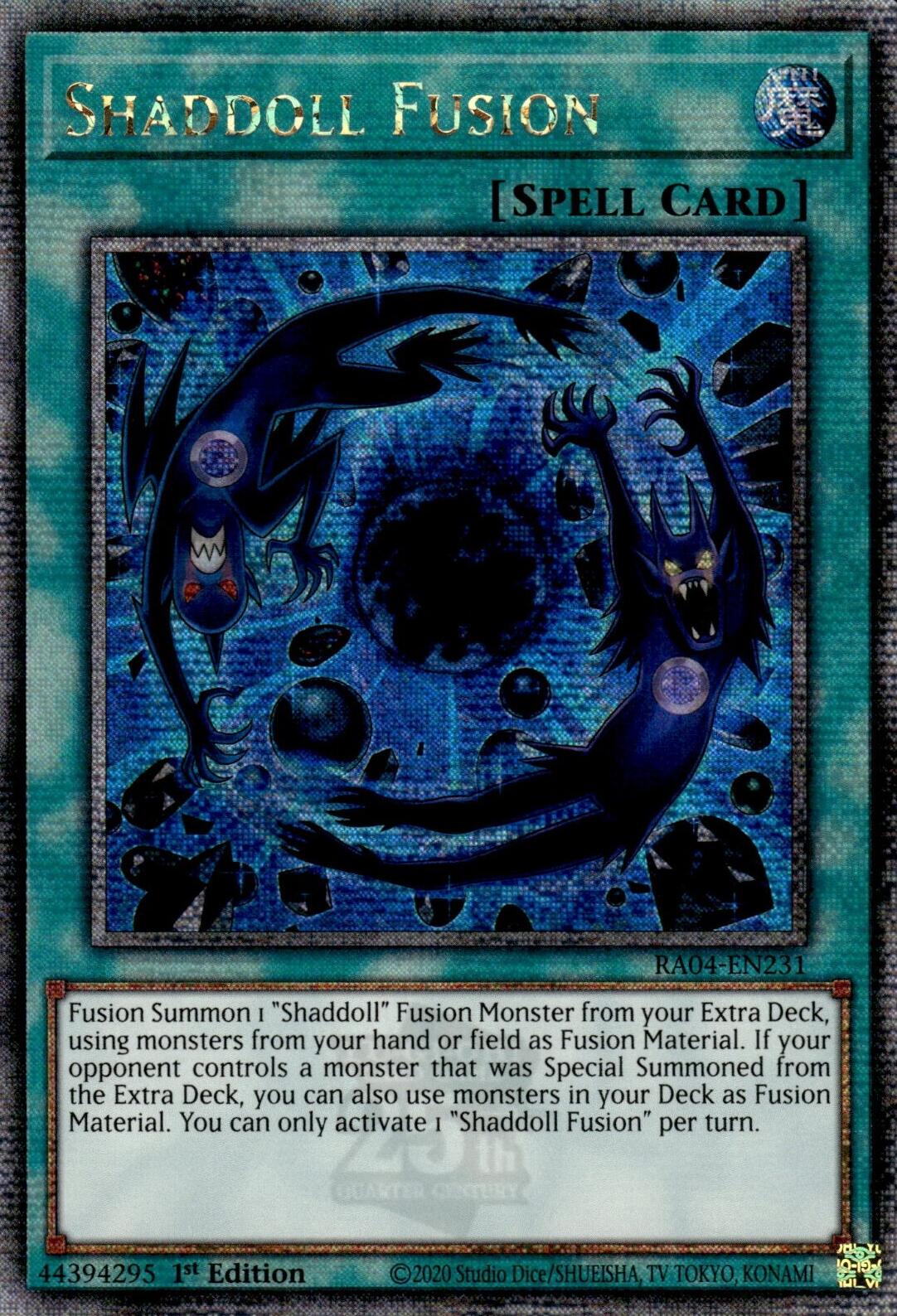 Shaddoll Fusion [RA04-EN231] Quarter Century Secret Rare | Black Swamp Games
