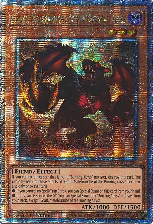 Graff, Malebranche of the Burning Abyss [RA04-EN234] Quarter Century Secret Rare | Black Swamp Games