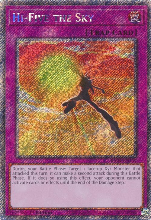Hi-Five the Sky [RA04-EN239] Platinum Secret Rare | Black Swamp Games
