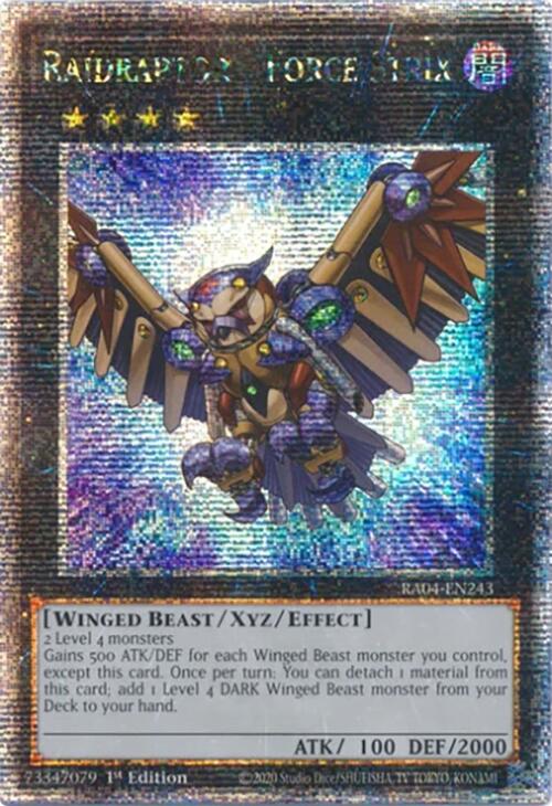Raidraptor - Force Strix [RA04-EN243] Quarter Century Secret Rare | Black Swamp Games