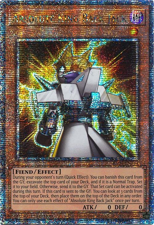 Absolute King Back Jack [RA04-EN244] Quarter Century Secret Rare | Black Swamp Games