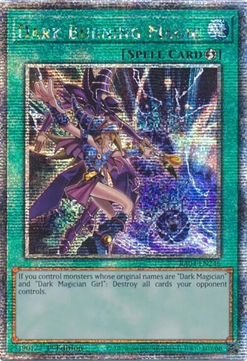 Dark Burning Magic [RA04-EN246] Quarter Century Secret Rare | Black Swamp Games