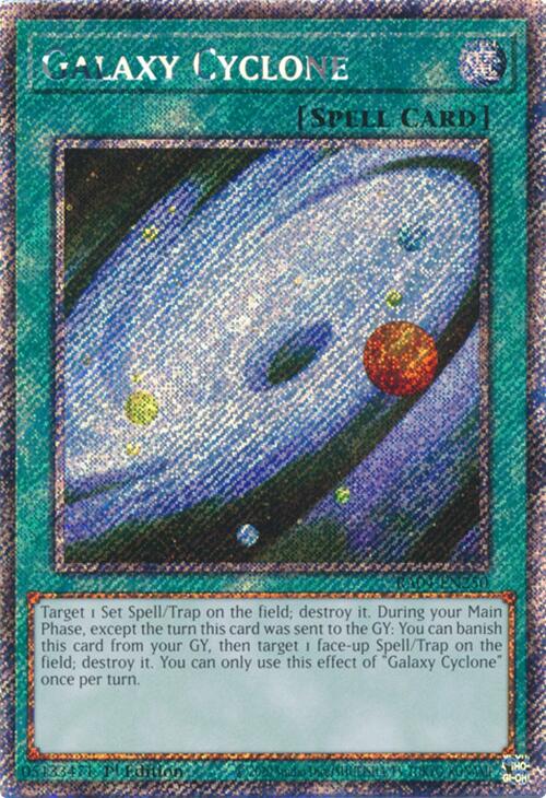 Galaxy Cyclone [RA04-EN250] Platinum Secret Rare | Black Swamp Games