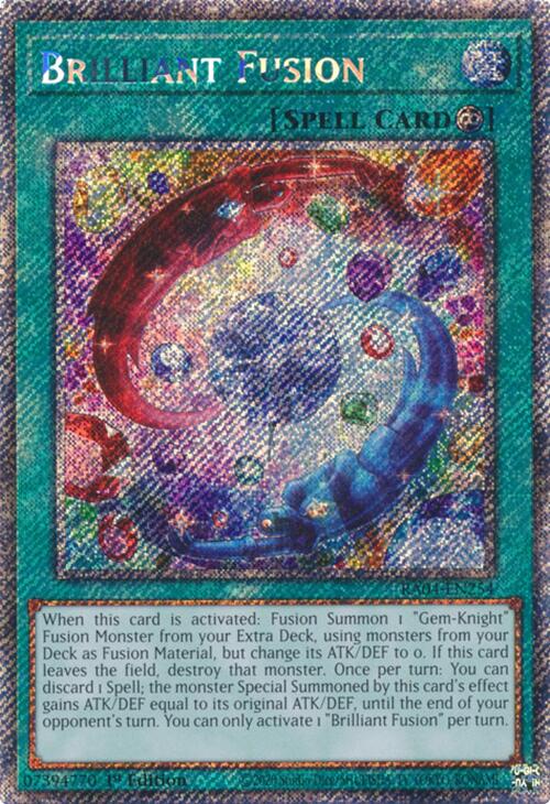 Brilliant Fusion [RA04-EN254] Platinum Secret Rare | Black Swamp Games