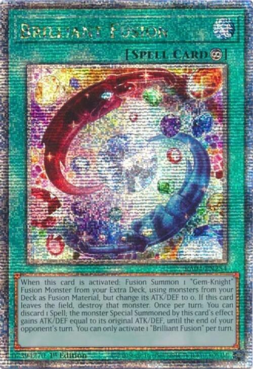 Brilliant Fusion [RA04-EN254] Quarter Century Secret Rare | Black Swamp Games
