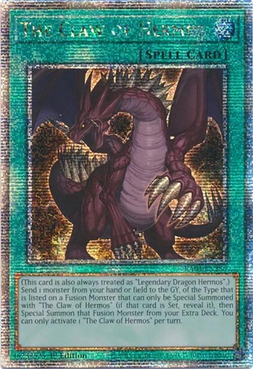 The Claw of Hermos [RA04-EN256] Quarter Century Secret Rare | Black Swamp Games