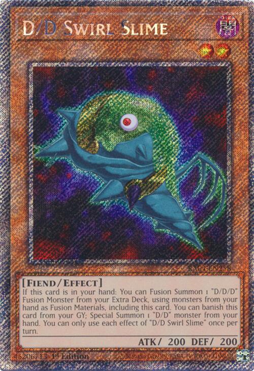 D/D Swirl Slime [RA04-EN258] Platinum Secret Rare | Black Swamp Games
