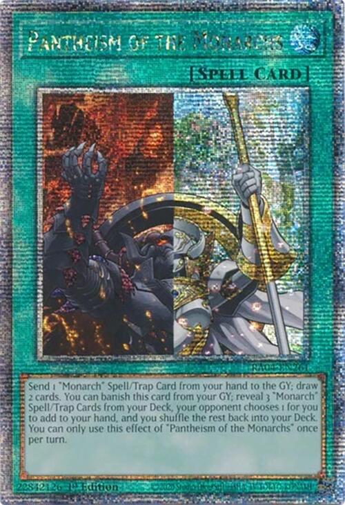 Pantheism of the Monarchs [RA04-EN261] Quarter Century Secret Rare | Black Swamp Games