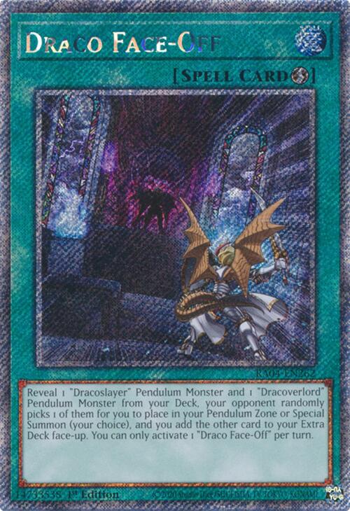 Draco Face-Off [RA04-EN262] Platinum Secret Rare | Black Swamp Games